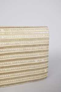 Vintage Lady Fashion Summer Coin Purse Pouch Perlé Broderie Chaînes Fleurs Lettre Décorations Zipper Portable Étanche - Product Image 2