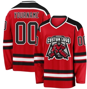 Jersey de Hockey Reversible Personalizado Unisex al por Mayor, con Número, Nombre y Equipo Bordados - Product Image 1