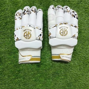 <b>Cricket</b> Batting Gloves White Mesh Padded Foam Fill Ambidextrous Pull On Style Sports <b>Equipment</b> for <b>Cricket</b> - Product Image 3