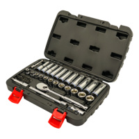 Juego de Llaves de Tubo Personalizado de 42 Piezas con Encastre de 3/8'', Juego de Llaves de Tubo Profesional Completo de Cr-v para Maquinaria y Herramientas de Automóvil