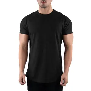 신상품 남성 맞춤 프린트 100% 면 라운드 넥 반팔 통기성 t 셔츠 남성 스트리트 웨어 블랙 티셔츠