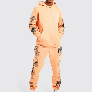 Nouveaux arrivages de survêtements de sport personnalisés pour hommes survêtement avec pull Vente en gros de survêtements imprimés coupe ajustée pour hommes à vendre - Product Image 1