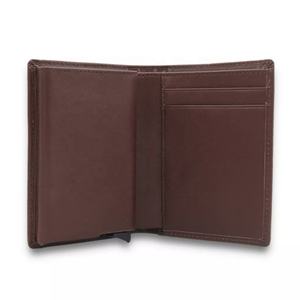 Cartera de Cuero para Hombre, Personalizada, con Bloqueo RFID, para Tarjetas de Crédito, Cartera Inteligente con Mecanismo Pop-up, Estuche de Aluminio, Cartera Minimalista de Cuero - Product Image 2