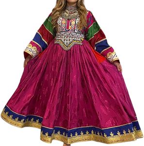 Haute qualité Afghani femmes robe nouvelle Collection en mousseline de soie fait à la main broderie imprimé costume à la mode - Product Image 1