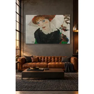 Fida Egon Schiele Portrait de Wally Neuzil Impression sur toile - Product Image 1