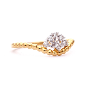 Anillo de Corona Boho Vintage, Anillo en V Dorado de Moda con Anillo de Bodas para Mujer, para Fiestas - Product Image 2