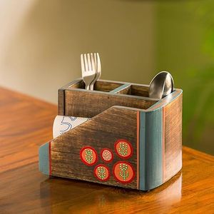 Boîte à mouchoirs en bois de couleur marron avec porte-serviettes de la meilleure qualité porte-papier pour restaurant hôtel utilisation - Product Image 1