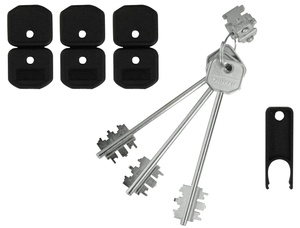 Blocchetto avec 3 clés pour serrures Art. Blo 3110 Mm. 92 - Product Image 1