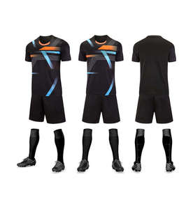 BLACK TEAM WEAR vente en gros maillot de football sublimé Futbol porter des chemises de football d'entraînement pour hommes avec short équipe de football personnalisée - Product Image 1