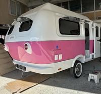 Mini-caravane de camping personnalisée, nouvelle, luxueuse, légère, moderne, imperméable, 4x4, en aluminium et acier inoxydable, à vendre