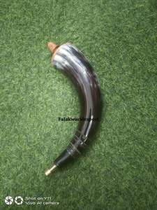 Cuerno de polvo barato hecho a mano 100% Cuernos de polvo medievales vikingos naturales con tapa de madera a la venta por Falak World Export - Product Image 4