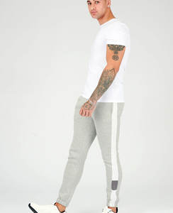 Personalizado de peso pesado holgado Fit pantalones de chándal Y2k Causal algodón poliéster Oversize Jogging pierna ancha apilados lado rayas pantalones de chándal - Product Image 4