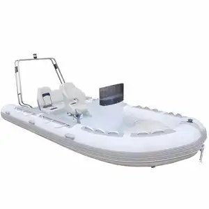 Affordable price for deep aluminum rib boat sport rib boat 420 with trailer boat engines Available For Shipping