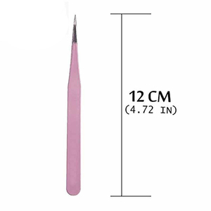 Pinzas multicolores para mujeres Kit de belleza Herramienta en Punta curva Premium Herramientas de maquillaje Pinzas para pestañas - Product Image 4