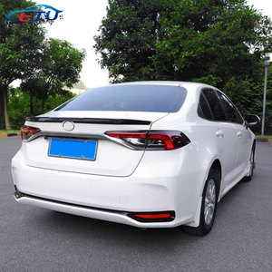 กันชนท้ายรถสีดำแบบมันวาว, แถบไฟตัดหมอก ABS คาร์บอนมองสำหรับ Toyota Sprinter Corolla Sedan E210 2020-2025 - Product Image 2