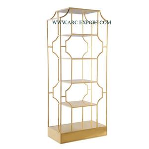 Portaequipajes para muebles de decoración del hogar, portaequipajes metálico chapado en oro Vintage para interiores y exteriores, portaequipajes recién llegado para decoración de Hotel - Product Image 1