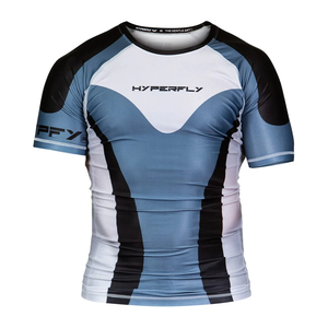 Fabricant de chemises à manches courtes avec protection UV coupe ajustée Rash Guards pour hommes par Pakistanais Bright Way International - Product Image 5