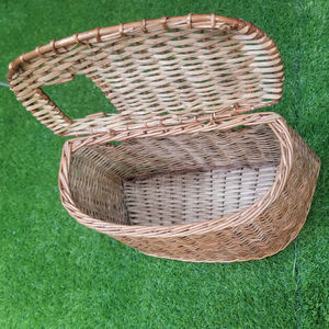 Cesta de pesca con mosca de madera con logotipo personalizado - Product Image 1