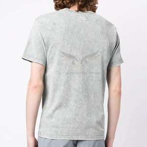 Respirant Street Wear Hommes Lavage À L'acide T-shirts Vente Chaude Léger Lavage À L'acide T-shirts - Product Image 4