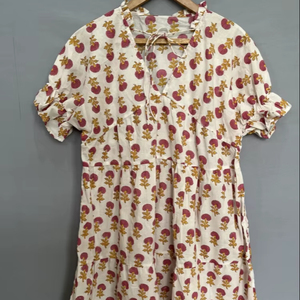 ชุดเดรสผ้าฝ้ายดีไซน์สำหรับผู้หญิงเสื้อผ้าปริมาณน้อยชุดเดรสฤดูร้อน - Product Image 1