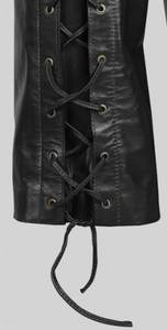 Pantalones de Cuero Casuales de Longitud Regular con Botones Rectos, Ligeros y de Alta Calidad, con Tela Transpirable de Secado Rápido y Resistente al Viento - Product Image 6