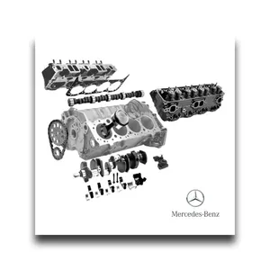 100% orijinal motor ve dış otomotiv yedek parçaları Mercedes otomobil yedek parçaları kuvvet GMBH toptan tedarikçisi