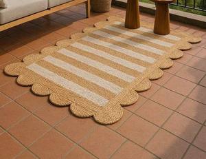 Alfombra de cáñamo moderna personalizada al por mayor, cómoda alfombra de pelo alto hecha a mano para decoración del hogar - Product Image 1
