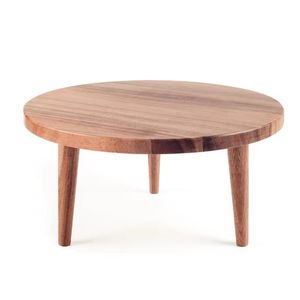 Support à Gâteau en Bois Émail Imprimé Vaisselle Décoration de Mariage Look Moderne Forme Ronde Support de Dessert Pour Fête - Product Image 6