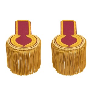 Tailored Shoulders with Gold Bullion <b>Fringe</b> Epaulettes on Ceremonial Uniforms Ideal for Important Events Epaulettes Badges - Product Image 1
