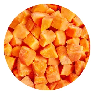 freeze pawpaw chunks - IQF red papaya fruit dice export bulk high quality from Vietnam