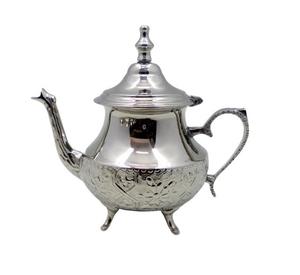 Tetera de cocina de tamaño mediano, tetera de café de calidad Superior, diseño clásico de lujo, latón pulido brillante, Dallah árabe - Product Image 5