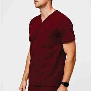 Uniforme médical de haute qualité à manches courtes gommages femmes et hommes uniforme d'hôpital costume d'infirmière médicale - Product Image 3