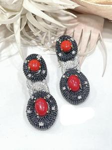 Pendientes de lujo con chispa de circón, pendientes elegantes para mujer para ropa de fiesta, accesorios de moda con piedra de circón para regalos - Product Image 3