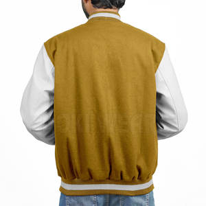 บริการ OEM เสื้อแจ็คเก็ตเลตเตอร์แมนแบบใหม่ คุณภาพสูง สีพื้น สำหรับขายออนไลน์ - Product Image 2