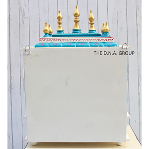 Pooja Mandir de madera de alta calidad hecho a mano para adoración hindú Mandir colgante de pared para regalos de boda y Diwali - Product Image 6