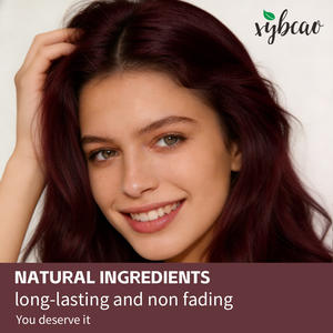 Tinte Capilar Herbal Botánico, Tono <span class=keywords><strong>Rojo</strong></span> Vino Intenso, Tinte Permanente, Aplicación Suave, Cobertura <span class=keywords><strong>de</strong></span> Canas, Tono Rico, Brillo Duradero - Product Image 4