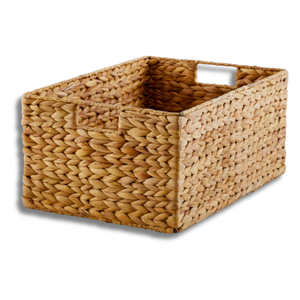 Wholesale Durable Handwoven WATER HYACINTH <b>BASKET</b> with Iron Frame and Lid, Customizable Design From Vietnam <b>Laundry</b> Organizer - Product Image 1