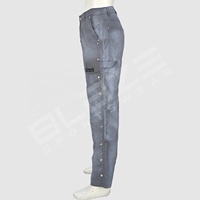 Jeans droits vintage de haute qualité pour hommes, baggy à coupe ample personnalisé avec logo, tissu adoucissant en détresse, rue principale