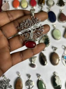 AAA+ Grade Handmade Gift Jewelry Unique Designs Natural Stones Mix Pendants with G.S Plating <b>Memorial</b> Gifts Natural <b>Stone</b> - Product Image 6