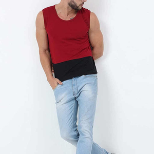 Superior Quality Men's Solid Color High Stretchable Tank Tops Quick Dry Bodybuilding <b>Muscle</b> Fitted Singlets <b>Vests</b> For Male - Product Image 4