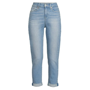 Premium Quality Women's Regular Fit Washed Denim Jeans <b>Pant</b> Mid-Waist Flat Front Customized Sizes Eco-Friendly Quick Dry Casual - Product Image 4