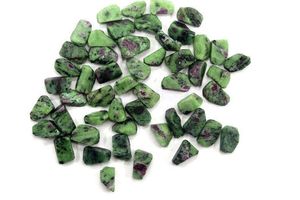 เซ็ตเครื่องประดับชาติพันธุ์10ชิ้นสีเขียวสวยพลอยหยาบอัญมณีหลวมอัญมณีควอตซ์ทับทิม zoisite ธรรมชาติขนาด16-20มม. - Product Image 6