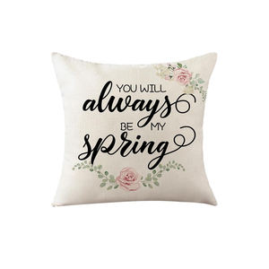 Housse de coussin brodée en pur coton 100% à imprimé personnalisé de style de luxe avec logo personnalisé - Product Image 6