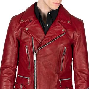 Manteau en cuir fabriqué à la main coupe sur mesure matériau de qualité supérieure exécution soignée détail élevé veste d'hiver chaude - Product Image 4