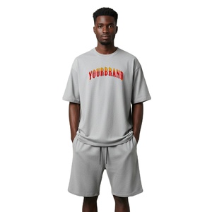 Conjunto de verano para hombre, top transpirable y pantalones cortos a juego, conjunto cómodo diseñado para verano, fitness, viajes y uso al aire libre - Product Image 1