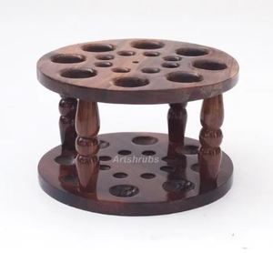 Porte-crochet en palissandre fait à la main organisateur de fil pour tricoter et crocheter avec crochet de support - Product Image 2