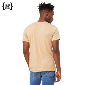 Premium 180g algodón Tri-Blend Camiseta de cuello redondo para hombre transpirable - Product Image 5