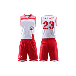 Ensemble de maillots de basket-ball pour hommes avec numéros, ensemble complet pour les matchs, respirant et évacuant l'humidité, ensembles d'entraînement - Product Image 3