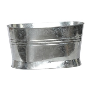 Seau à glace en aluminium martelé à double paroi isolé en gros, motif floral, forme de bateau, capacité de 5 L, pour les fêtes - Product Image 5