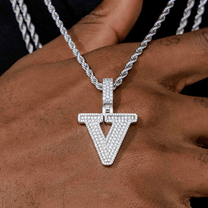 จี้เพชร CZ ชุบทอง งานแฮนด์เมด สำหรับผู้ชาย สไตล์ฮิปฮอป - Product Image 1